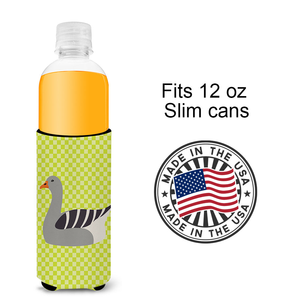 Pilgrim Goose Green Slim Can Hugger , Insulated Foam Hugger for 12 oz Slim Cans, Beer Bottles & Water Bottles, Printed in USA