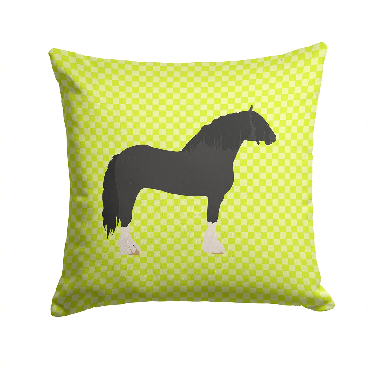 Pomeranian Rogener Goose Green Decorative Throw Pillow 14x14 Indoor Outdoor Accent Cushion, Fabric Cover with Insert for Sofa, Bed, Porch & Living Room