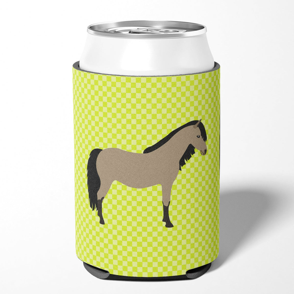 Welsh Pony Horse Green Can or Bottle Hugger Cooler Sleeve for Standard 12 oz Cans, Insulated Foam Beer & Soda Can Hugger Reusable