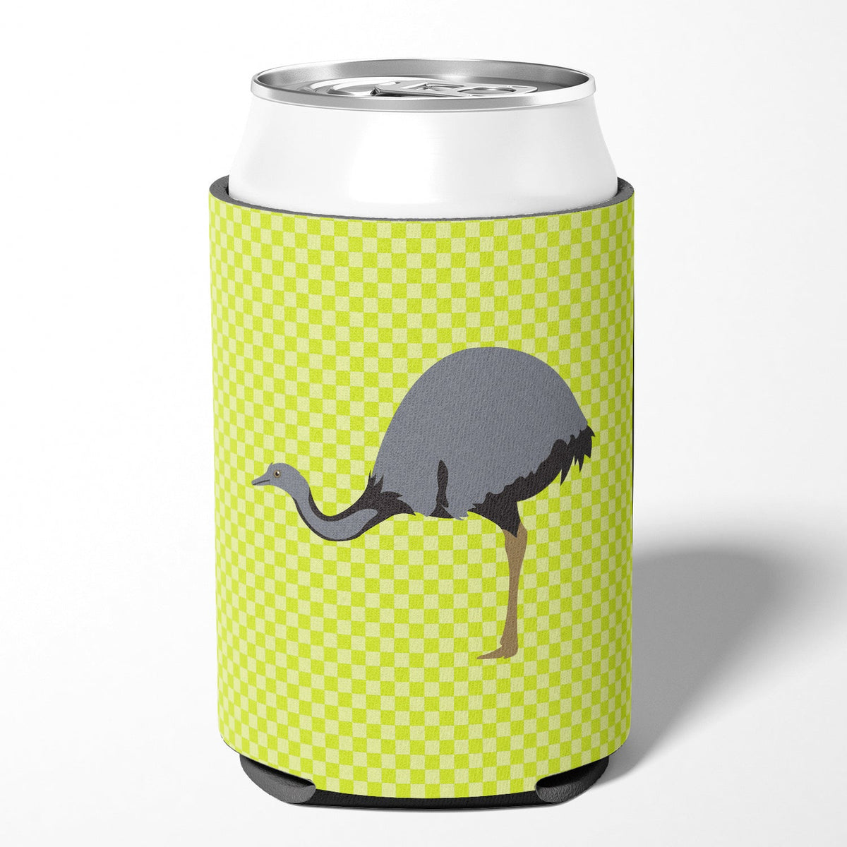 Rhea Green Can or Bottle Hugger Cooler Sleeve for Standard 12 oz Cans, Insulated Foam Beer & Soda Can Hugger Reusable