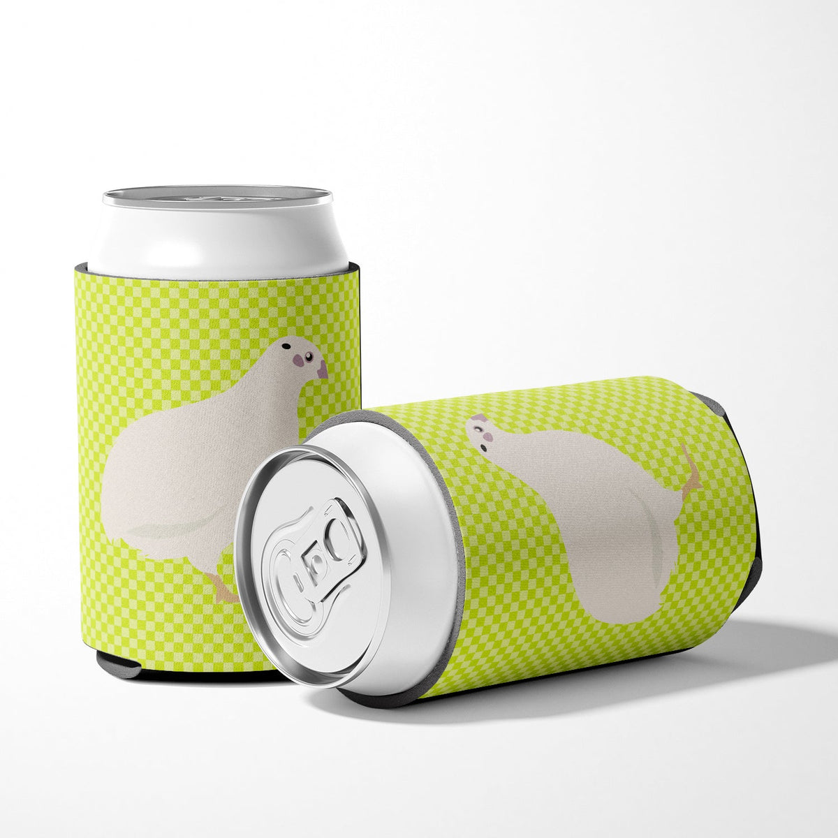 Texas Quail Green Can or Bottle Hugger Cooler Sleeve for Standard 12 oz Cans, Insulated Foam Beer & Soda Can Hugger Reusable