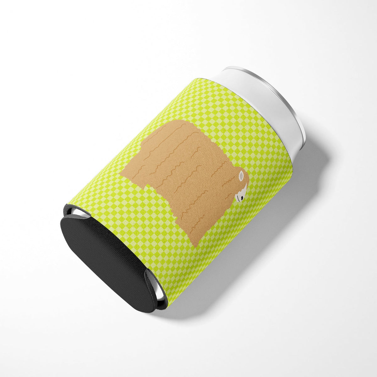 Lincoln Longwool Sheep Green Can or Bottle Hugger Cooler Sleeve for Standard 12 oz Cans, Insulated Foam Beer & Soda Can Hugger Reusable