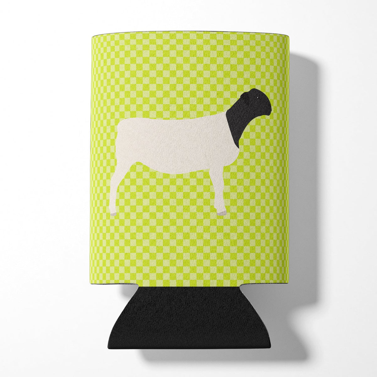 Dorper Sheep Green Can or Bottle Hugger Cooler Sleeve for Standard 12 oz Cans, Insulated Foam Beer & Soda Can Hugger Reusable