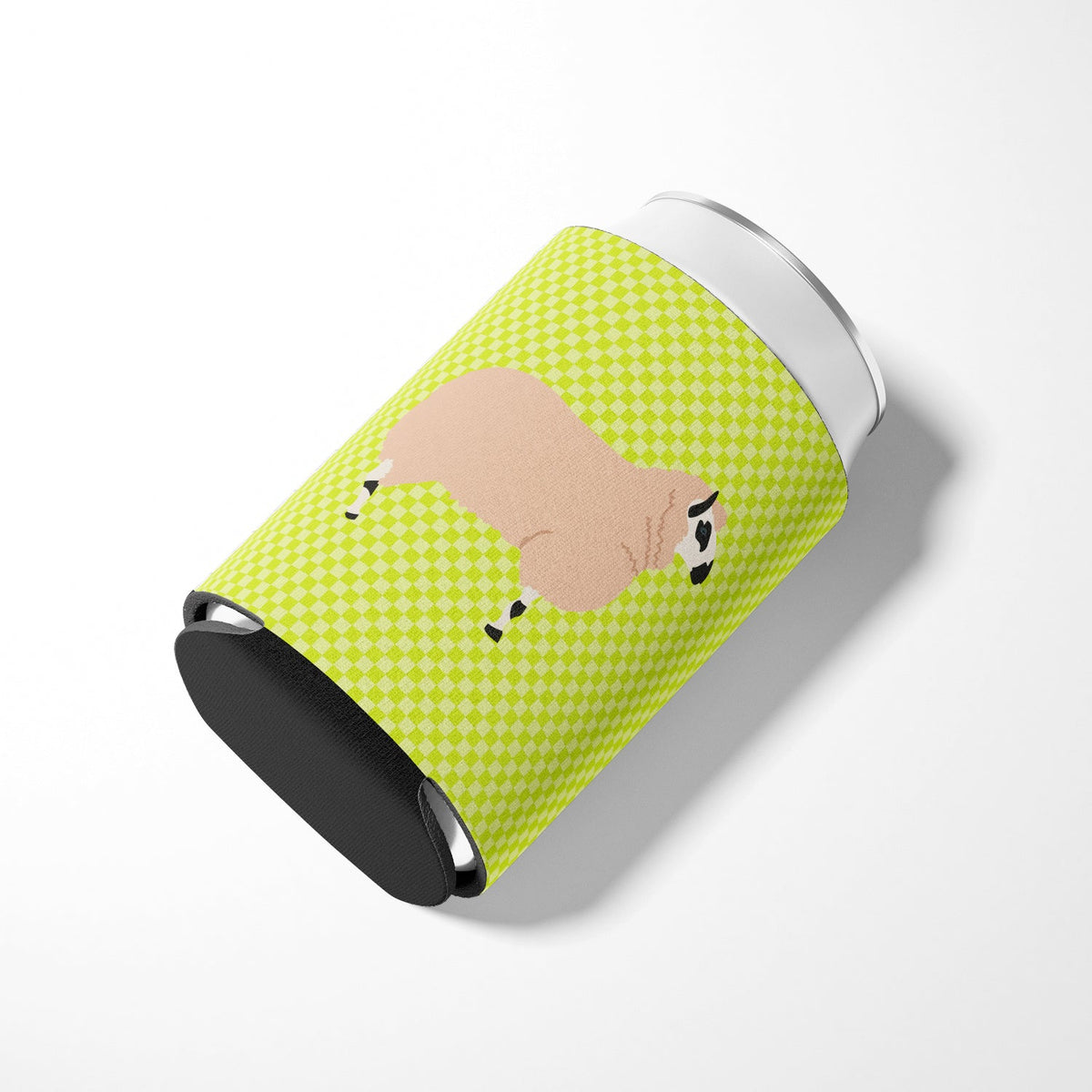 Kerry Hill Sheep Green Can or Bottle Hugger Cooler Sleeve for Standard 12 oz Cans, Insulated Foam Beer & Soda Can Hugger Reusable