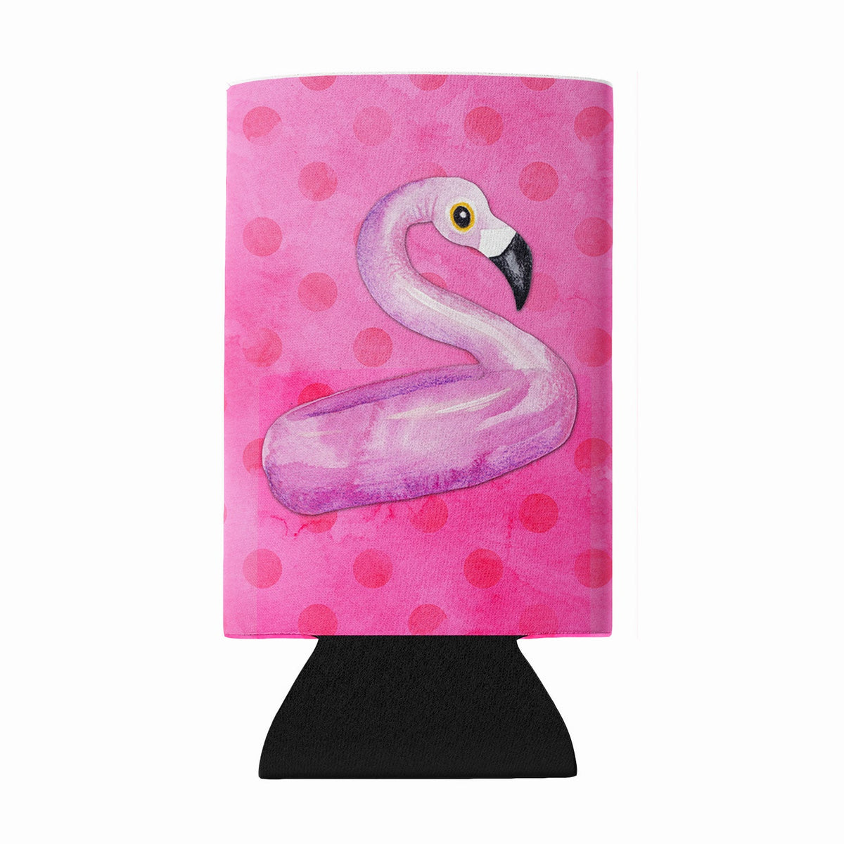 Flamingo Floaty Pink Polkadot Wine Bottle Hugger Gift Sleeve for Standard 750 ml Bottles, Insulated Reusable Fits Mini Shot & Pint Bottles