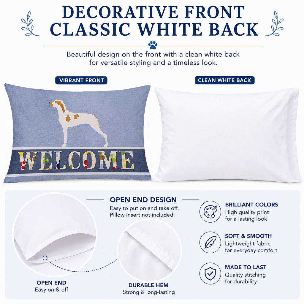 Ariege Pointer Welcome Standard Pillowcase Lightweight Super Soft Easy Care Decorative Artwork Pillowcase, Standard