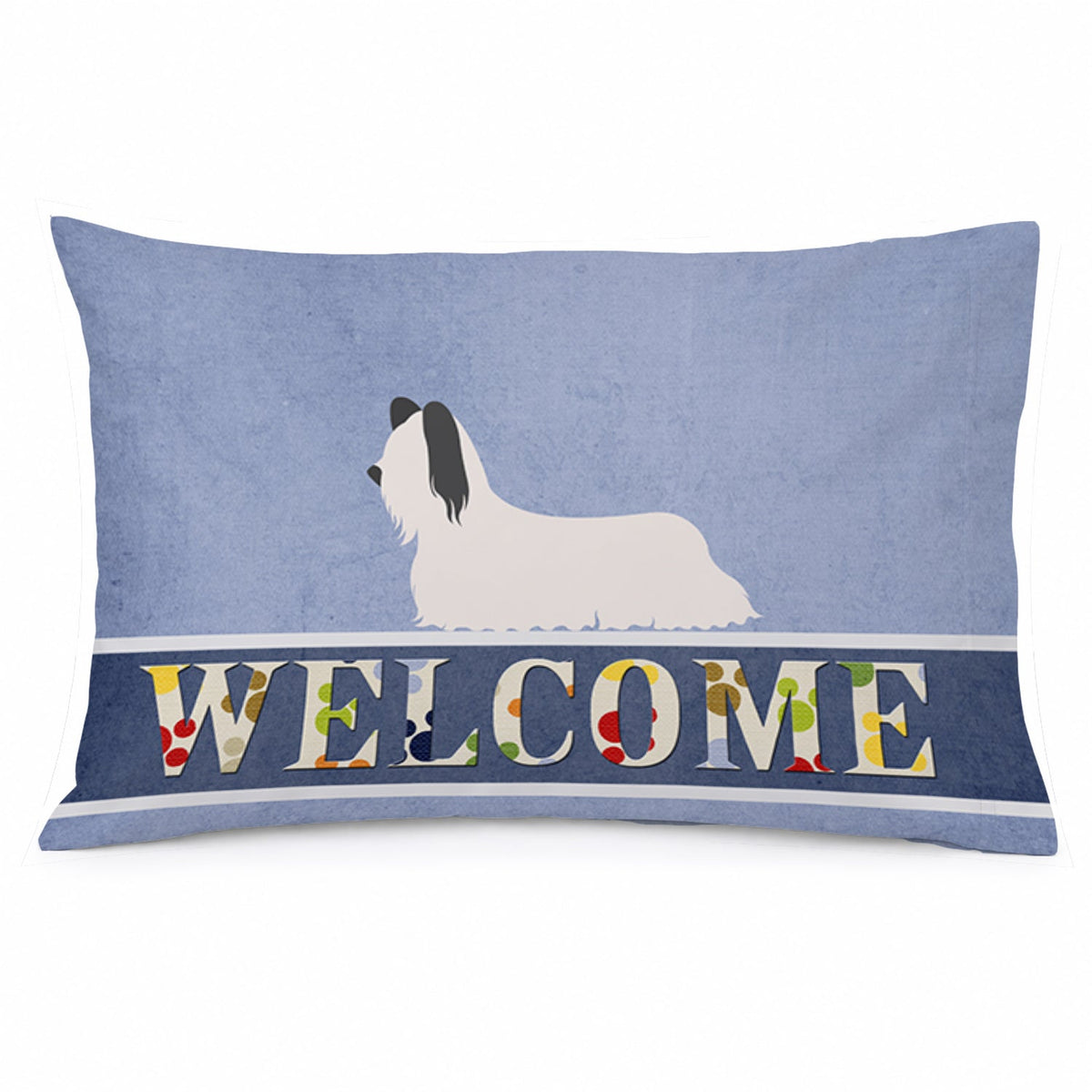 Skye Terrier Welcome Standard Pillowcase Lightweight Super Soft Easy Care Decorative Artwork Pillowcase, Standard