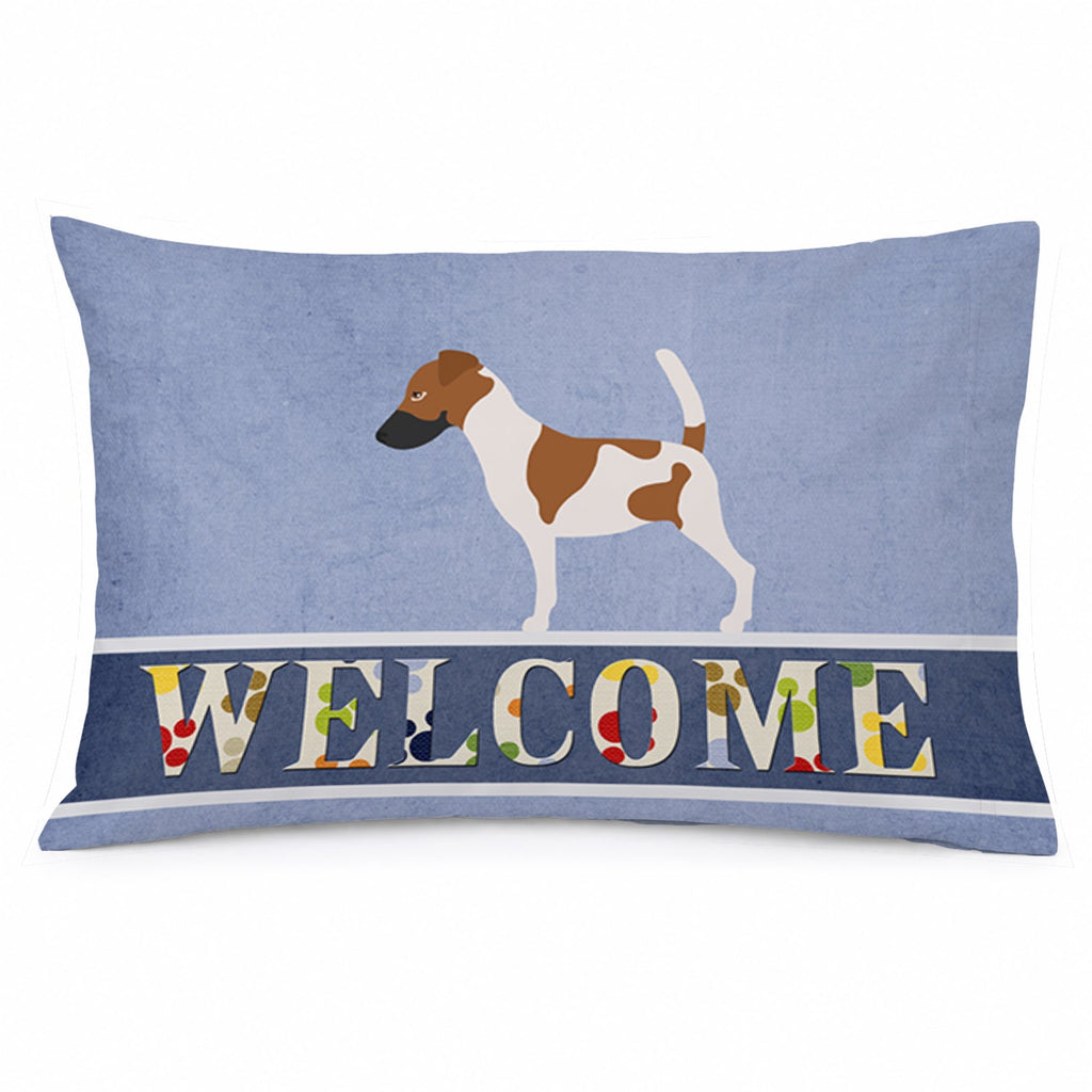 Smooth Fox Terrier Welcome Standard Pillowcase Lightweight Super Soft Easy Care Decorative Artwork Pillowcase, Standard