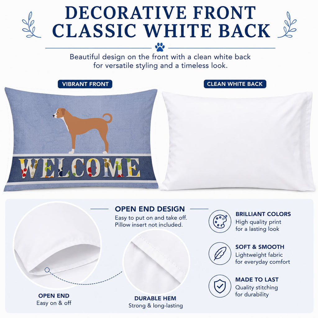 Australian Pinscher Welcome Standard Pillowcase Lightweight Super Soft Easy Care Decorative Artwork Pillowcase, Standard