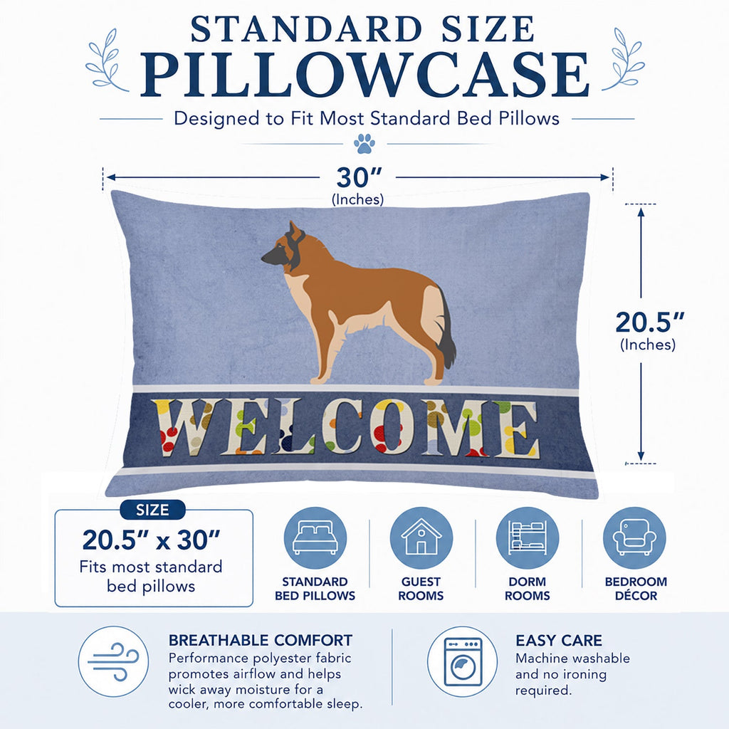 Belgian Tervuren Welcome Standard Pillowcase Lightweight Super Soft Easy Care Decorative Artwork Pillowcase, Standard