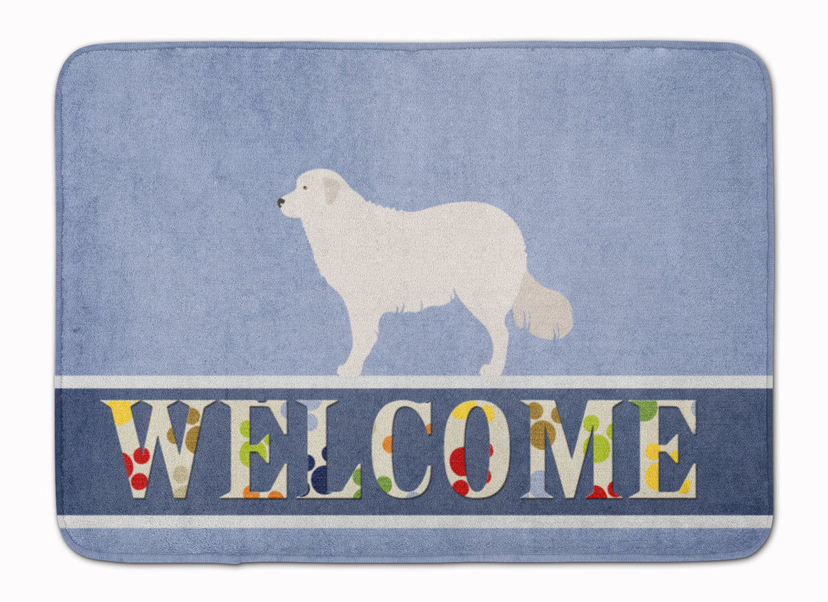 Kuvasz Welcome Memory Foam Kitchen Mat Machine Washable Anti-Fatigue Cushion Comfort Bath or Kitchen Rug