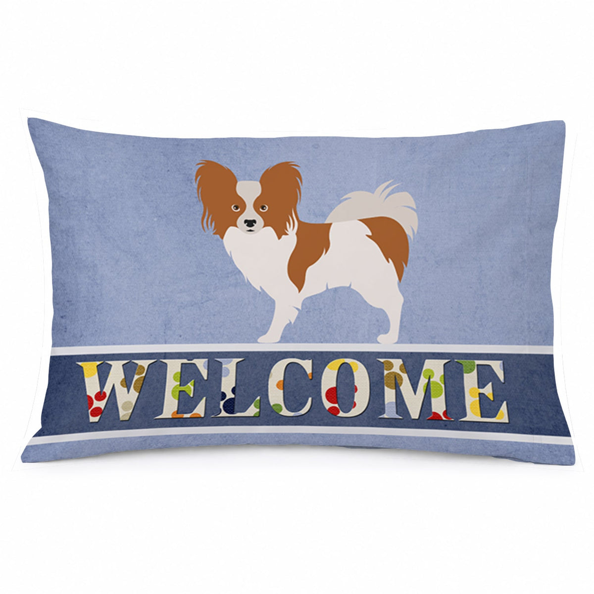 Papillon Welcome Standard Pillowcase Lightweight Super Soft Easy Care Decorative Artwork Pillowcase, Standard