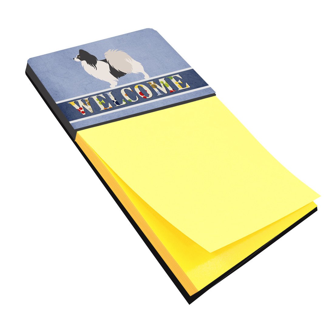 Papillon Welcome Watercolor Sticky Note Holder Refillable Dispenser Desk Accessory 3x3 Pad Gift