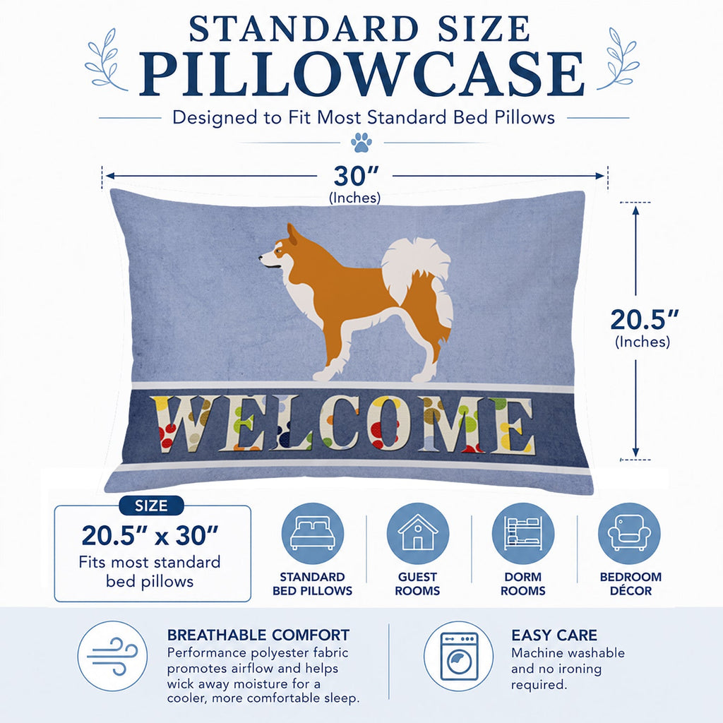 Icelandic Sheepdog Standard Pillowcase Lightweight Super Soft Easy Care Decorative Artwork Pillowcase, Standard