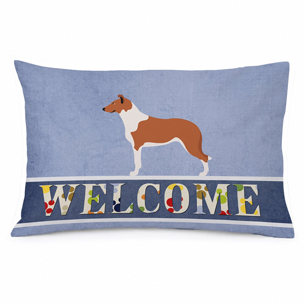 Smooth Collie Welcome Standard Pillowcase Lightweight Super Soft Easy Care Decorative Artwork Pillowcase, Standard