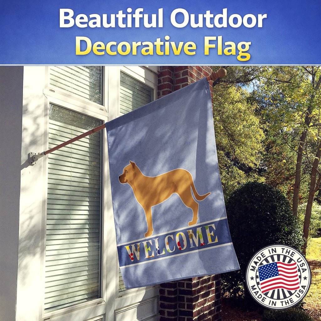 Alano Espanol Spanish Bulldog House Flag 28x40 Porch Sleeve Pole Decorative Outside Yard Banner Artwork Wall Hanging, Polyester