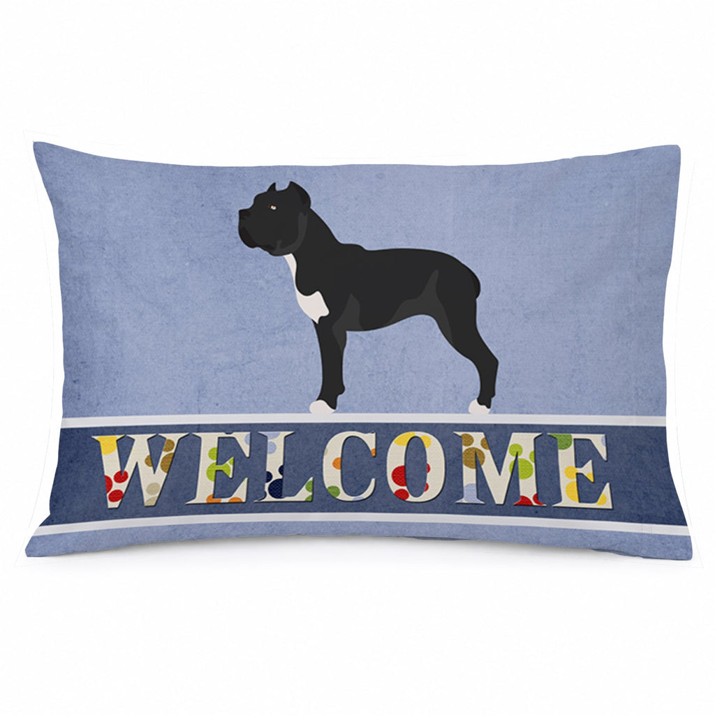 Cane Corso Welcome Standard Pillowcase Lightweight Super Soft Easy Care Decorative Artwork Pillowcase, Standard
