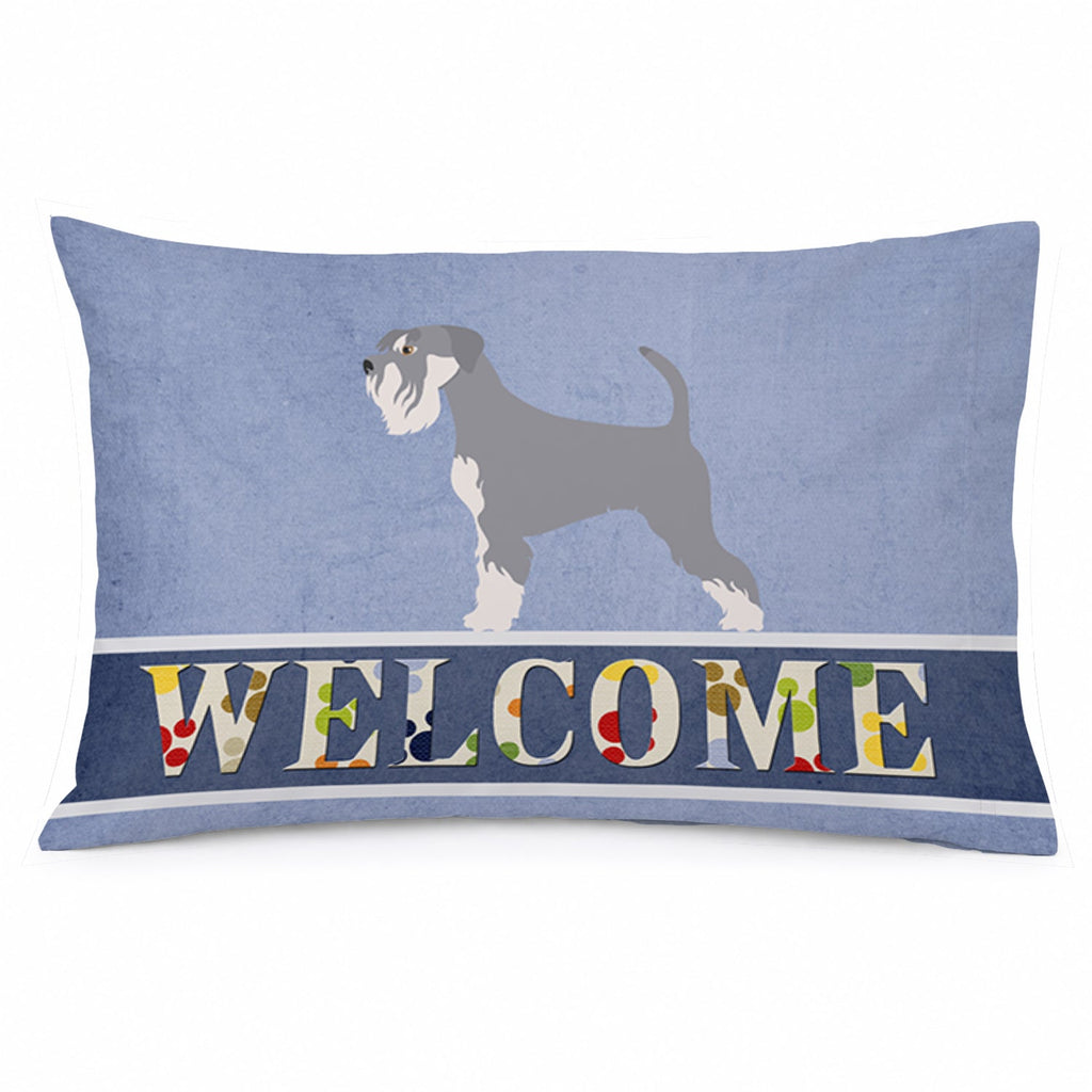 Schnauzer Welcome Standard Pillowcase Lightweight Super Soft Easy Care Decorative Artwork Pillowcase, Standard