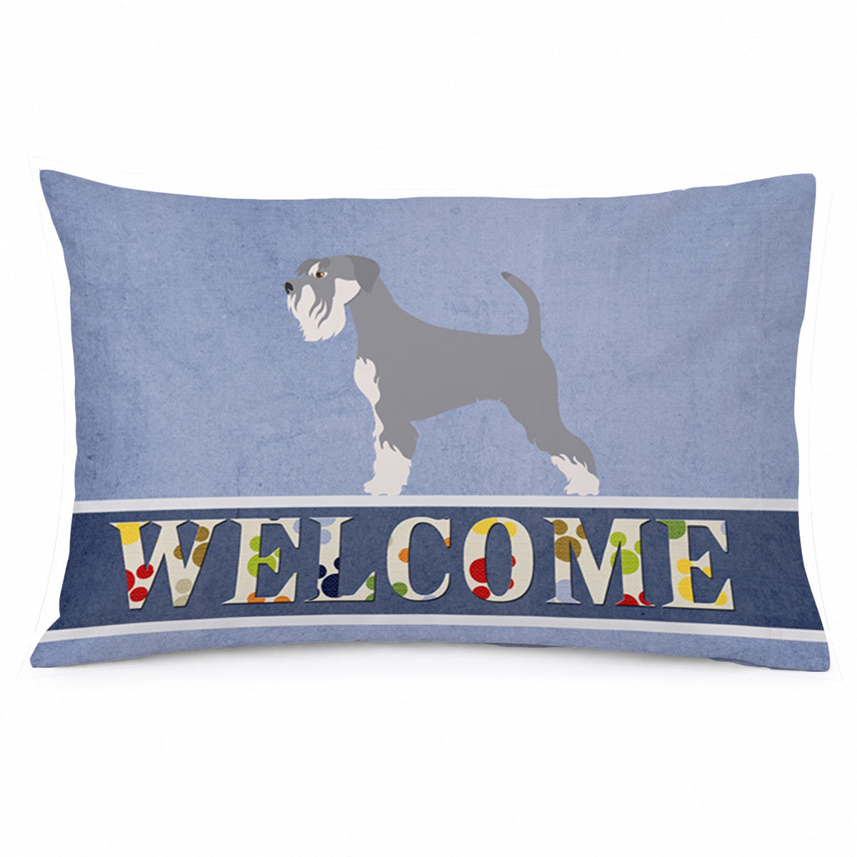 Schnauzer Welcome Standard Pillowcase Lightweight Super Soft Easy Care Decorative Artwork Pillowcase, Standard