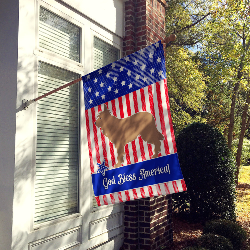 Berger Picard American House Flag 28x40 Porch Sleeve Pole Decorative Outside Yard Banner Artwork Wall Hanging, Polyester
