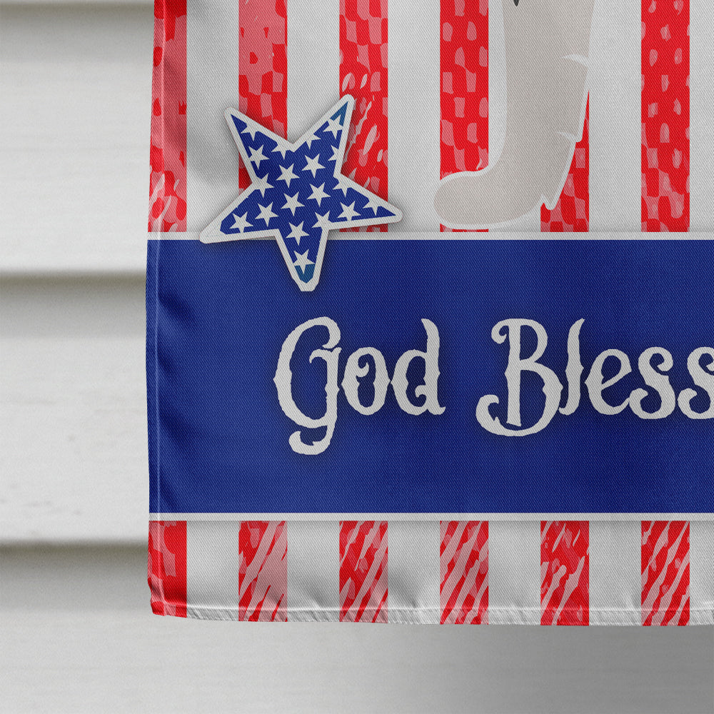 Alaskan Malamute American House Flag 28x40 Porch Sleeve Pole Decorative Outside Yard Banner Artwork Wall Hanging, Polyester