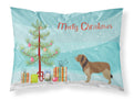 Catalan Sheepdog Christmas Standard Pillowcase Lightweight Super Soft Easy Care Decorative Artwork Pillowcase, Standard