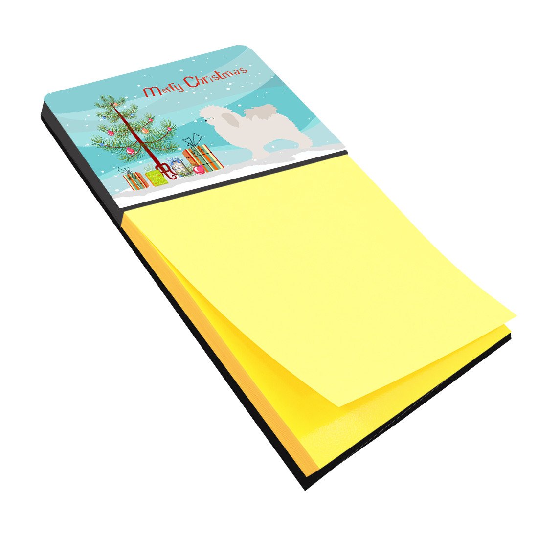 Bolognese Christmas Watercolor Sticky Note Holder Refillable Dispenser Desk Accessory 3x3 Pad Gift