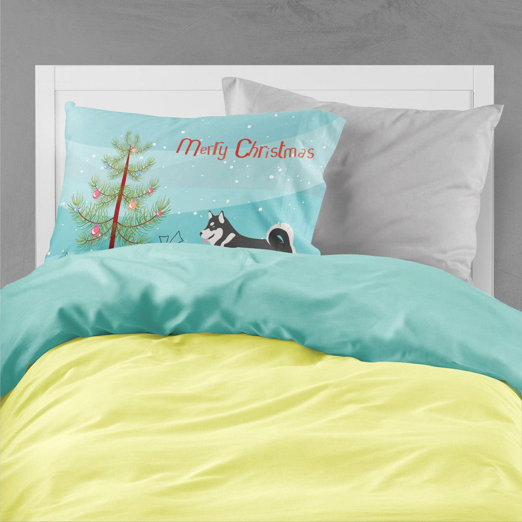 Alaskan Malamute Christmas Standard Pillowcase Lightweight Super Soft Easy Care Decorative Artwork Pillowcase, Standard