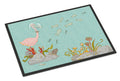 Flamingo Underwater Doormat Indoor Outdoor 24H X 36W Front Door Mat Rugs for Entryway, Non Slip Washable Low Pile,