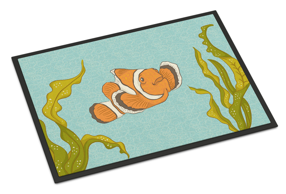 Clown Fish Doormat Indoor Outdoor 18H X 27W Front Door Mat Rugs for Entryway, Non Slip Washable