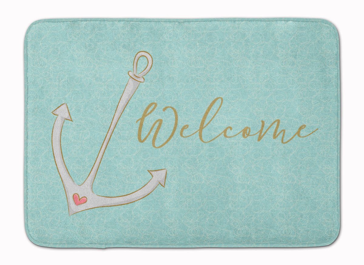 Anchor Welcome Memory Foam Kitchen Mat Machine Washable Anti-Fatigue Cushion Comfort Bath or Kitchen Rug
