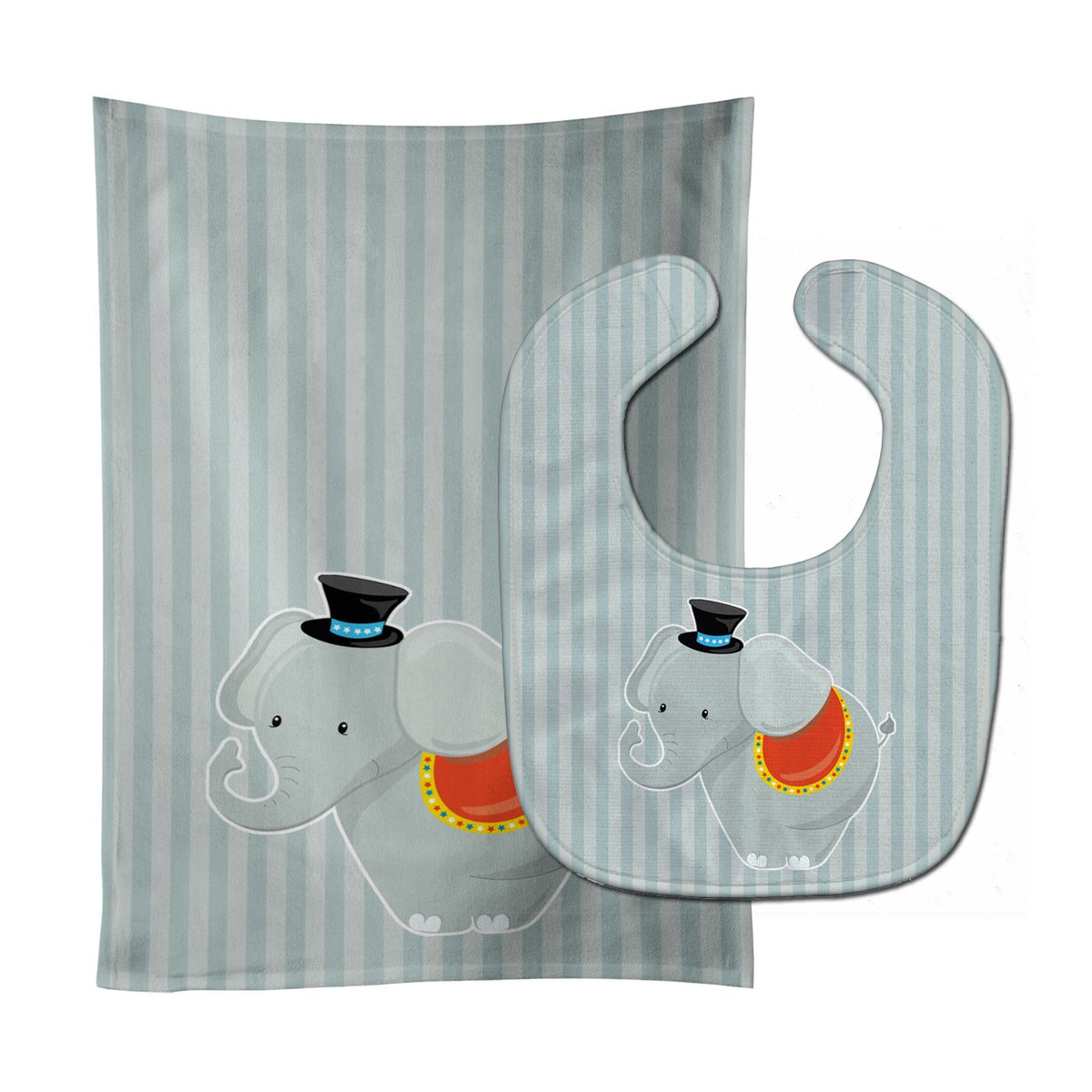 Elephant Baby Bib & Burp Cloth Easy-Clean Baby Bib Baby Feeding Accessory Baby Mealtime Essential