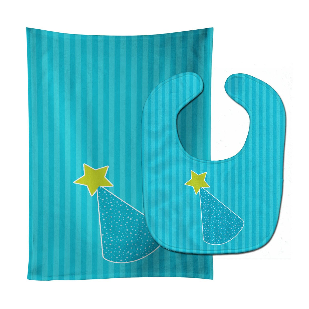 Birthday Hat Baby Bib & Burp Cloth Easy-Clean Baby Bib Baby Feeding Accessory Baby Mealtime Essential
