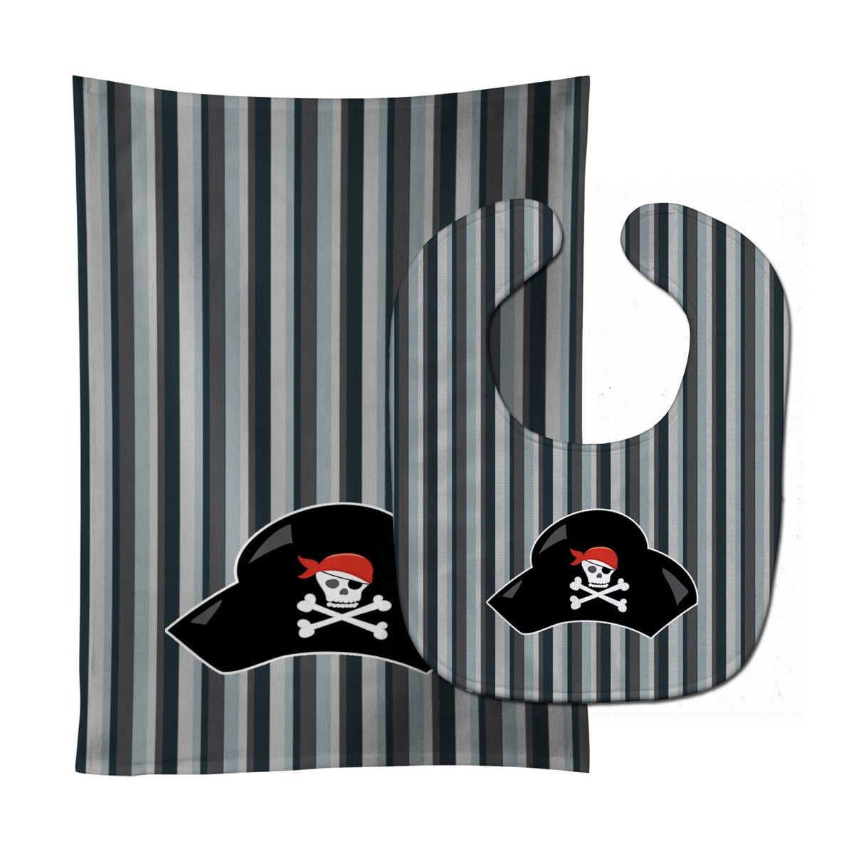 Pirate Hat Baby Bib & Burp Cloth Easy-Clean Baby Bib Baby Feeding Accessory Baby Mealtime Essential