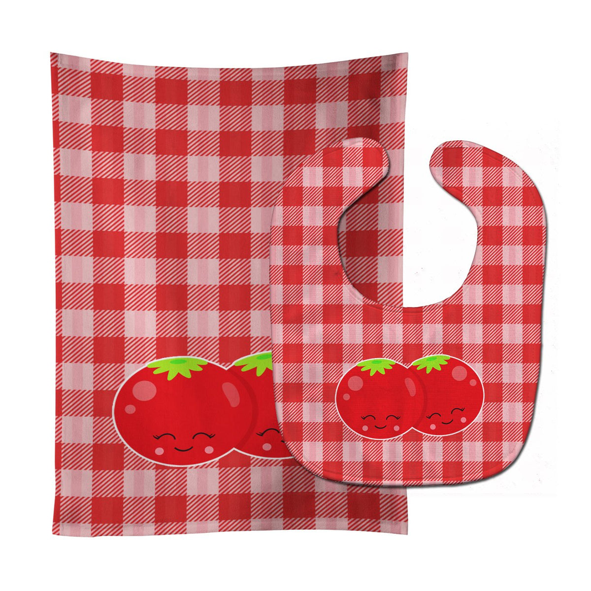 Tomatoes Baby Bib & Burp Cloth Easy-Clean Baby Bib Baby Feeding Accessory Baby Mealtime Essential