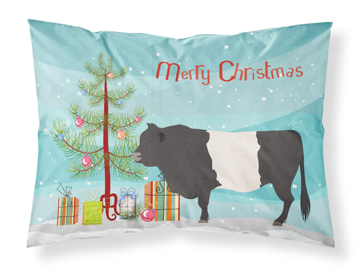 Belted Galloway Cow Christmas Standard Pillowcase Lightweight Super Soft Easy Care Decorative Artwork Pillowcase, Standard