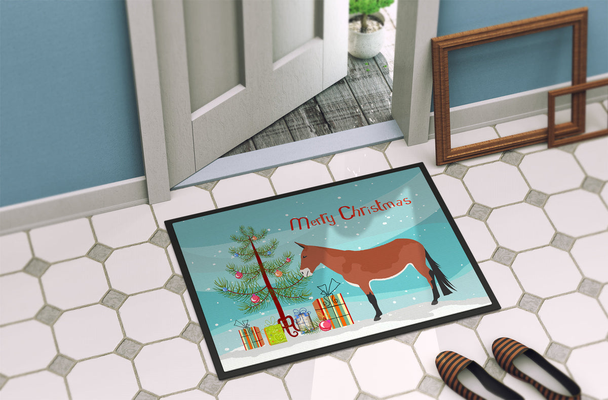 Mule Christmas Doormat Indoor Outdoor 18H X 27W Front Door Mat Rugs for Entryway, Non Slip Washable