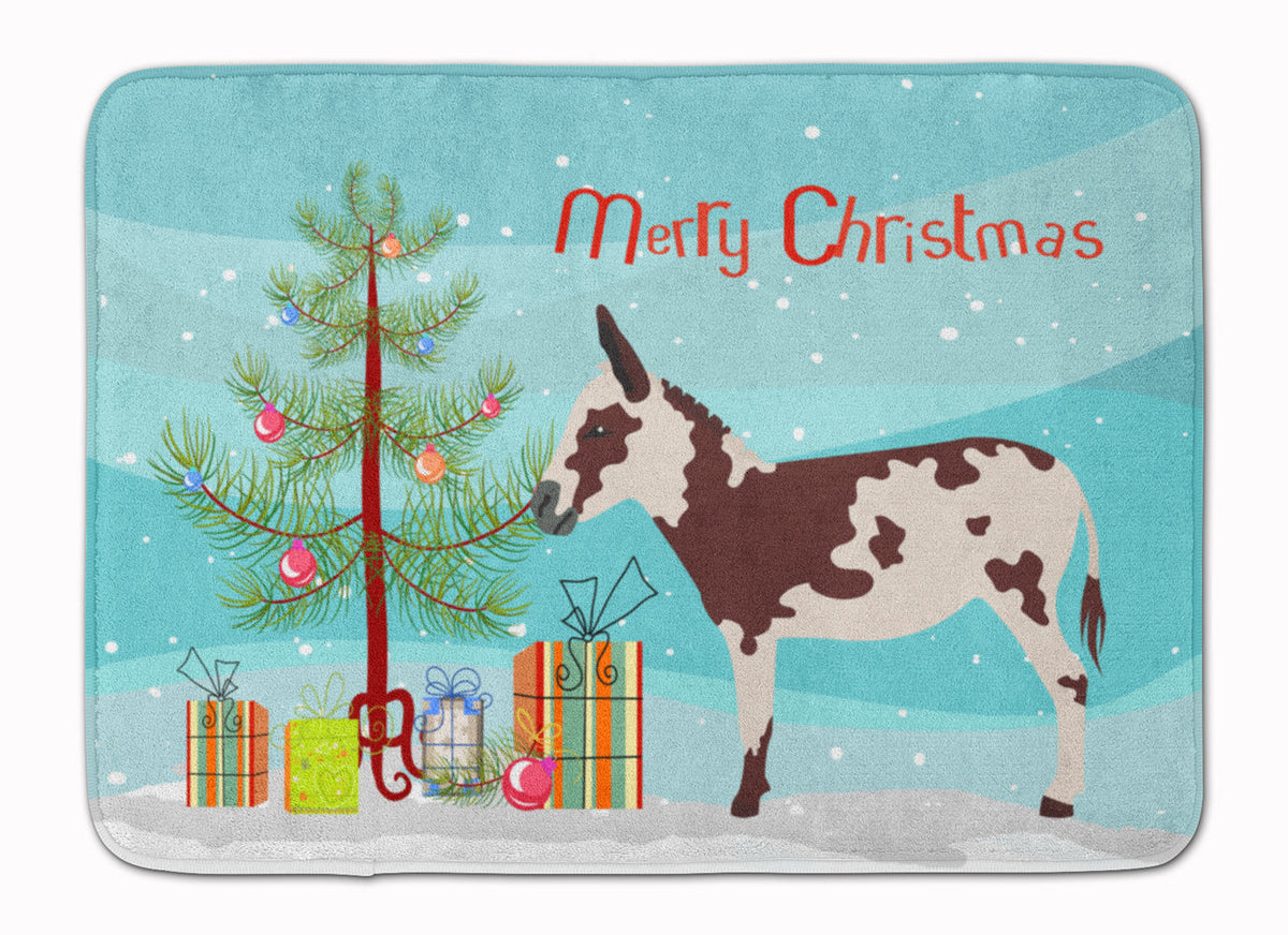 American Spotted Donkey Christmas Memory Foam Kitchen Mat Machine Washable Anti-Fatigue Cushion Comfort Bath or Kitchen Rug