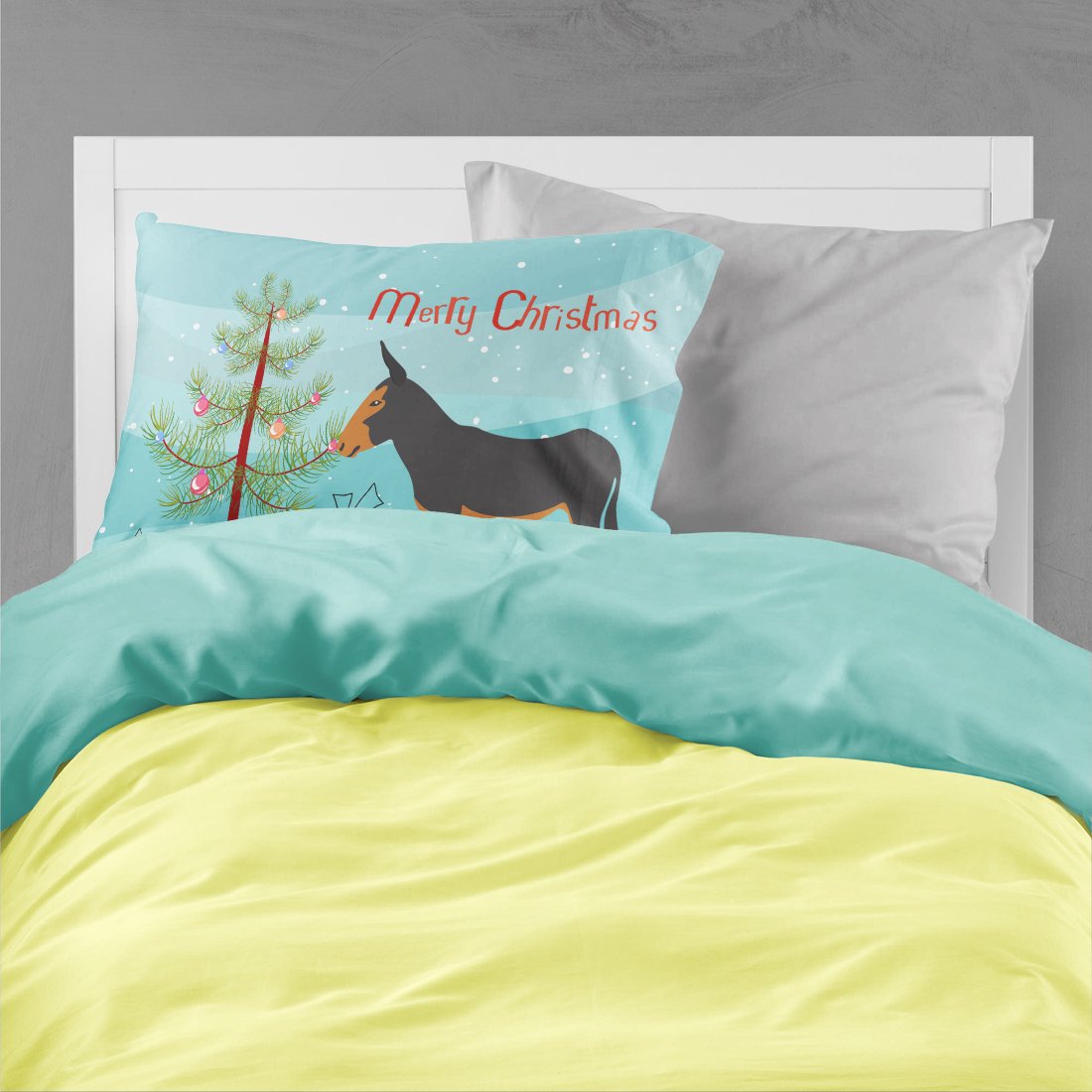 Catalan Donkey Christmas Standard Pillowcase Lightweight Super Soft Easy Care Decorative Artwork Pillowcase, Standard