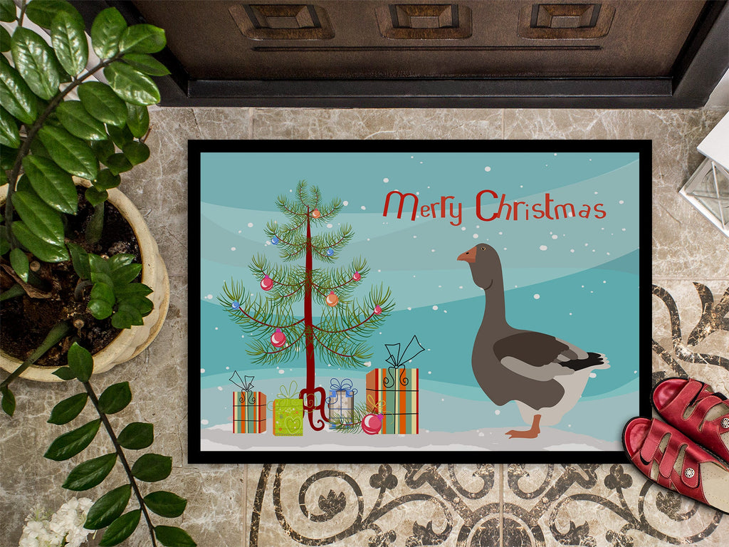 Toulouse Goose Christmas Doormat Indoor Outdoor 18H X 27W Front Door Mat Rugs for Entryway, Non Slip Washable
