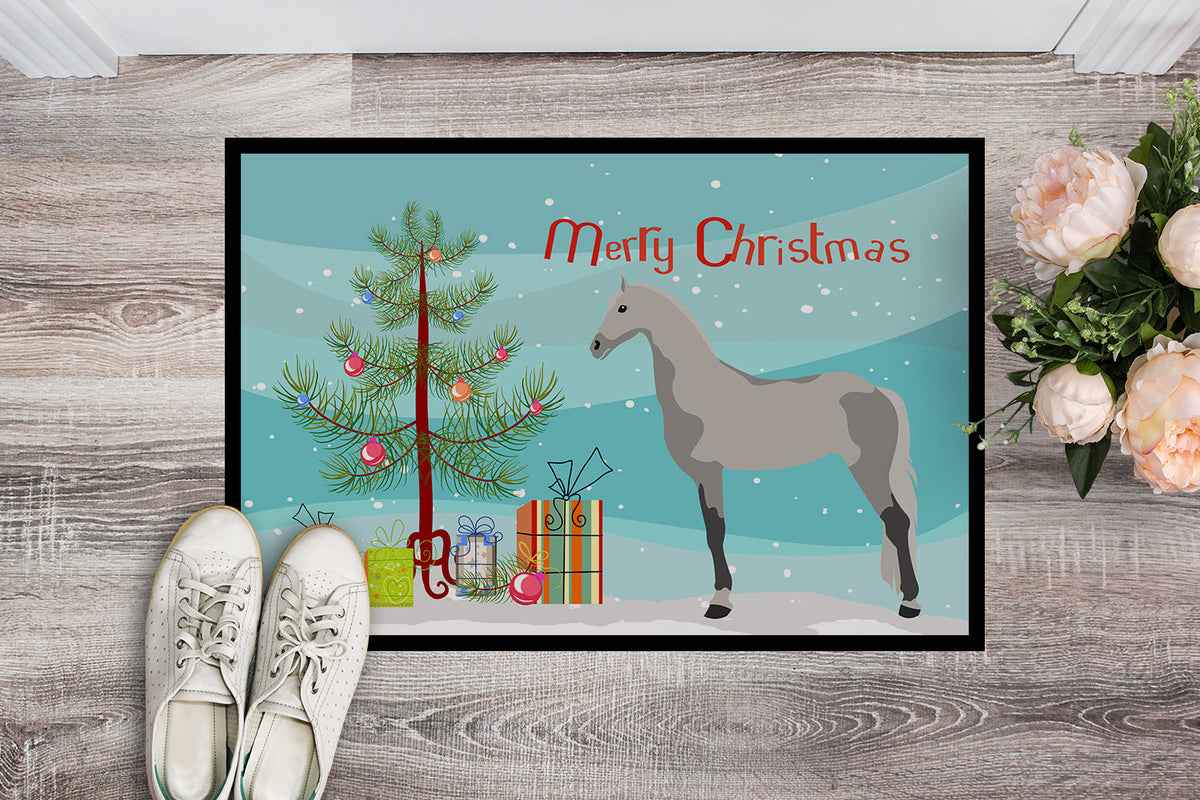 Orlov Trotter Horse Christmas Doormat Indoor Outdoor 24H X 36W Front Door Mat Rugs for Entryway, Non Slip Washable Low Pile,