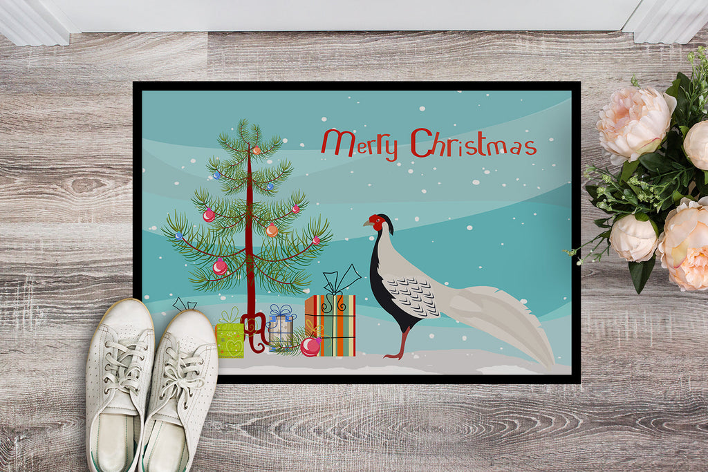 Silver Pheasant Christmas Doormat Indoor Outdoor 24H X 36W Front Door Mat Rugs for Entryway, Non Slip Washable Low Pile,