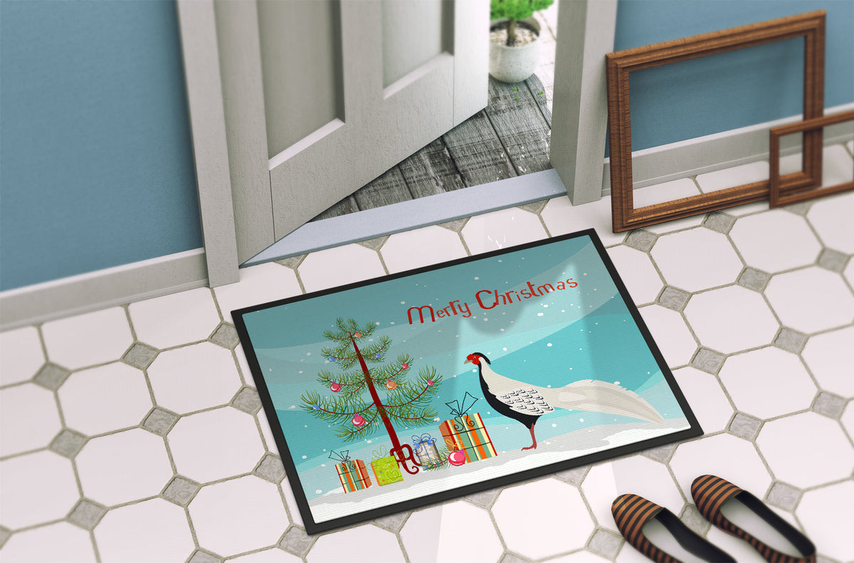 Silver Pheasant Christmas Doormat Indoor Outdoor 18H X 27W Front Door Mat Rugs for Entryway, Non Slip Washable