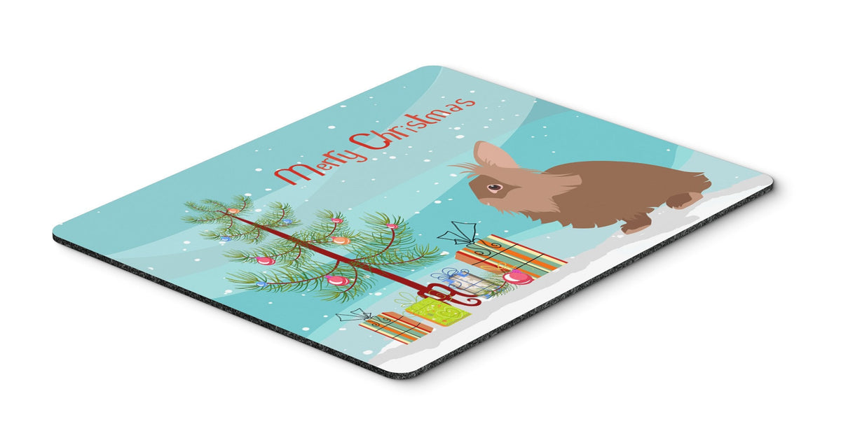Lionhead Rabbit Christmas Mouse Pad, Heat Resistant Trivet Hot Pad , Non Slip Rubber Desk Mat, Kitchen Counter Protector, Home Office Decor Gift
