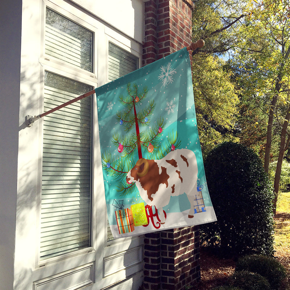 Jacob Sheep Christmas House Flag 28x40 Porch Sleeve Pole Decorative Outside Yard Banner Artwork Wall Hanging, Polyester