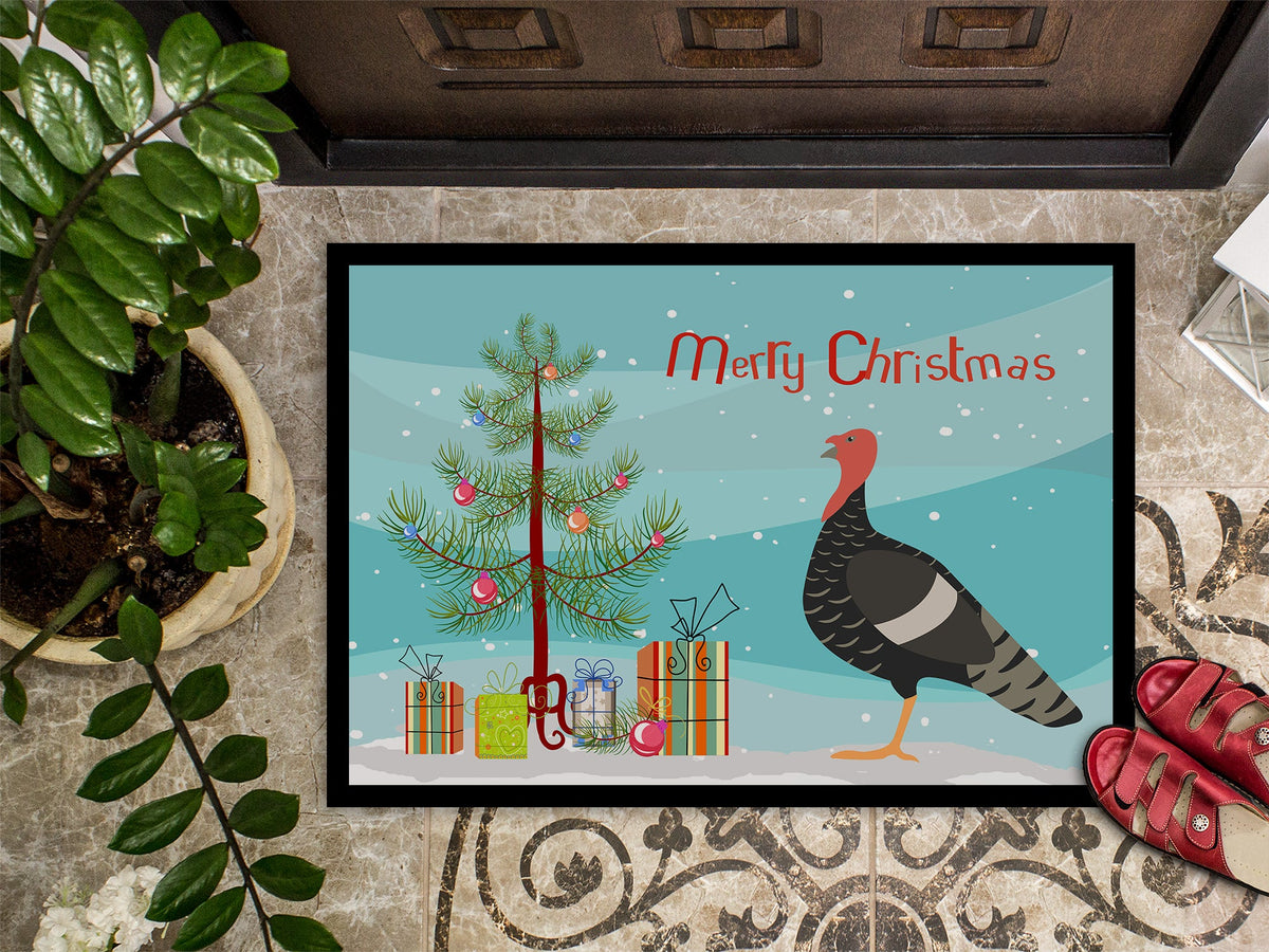 Marragansett Turkey Christmas Doormat Indoor Outdoor 24H X 36W Front Door Mat Rugs for Entryway, Non Slip Washable Low Pile,