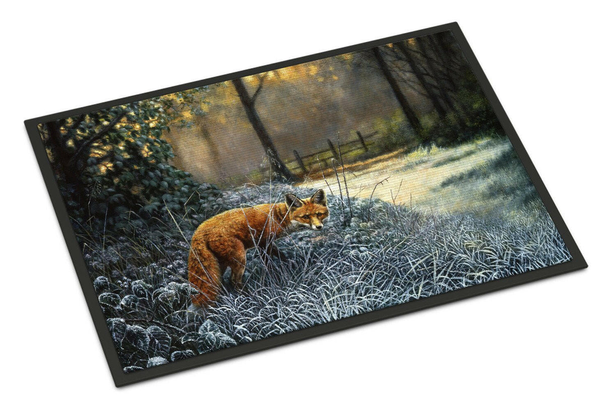 Fox on the Hunt Doormat Indoor Outdoor 24H X 36W Front Door Mat Rugs for Entryway, Non Slip Washable Low Pile,