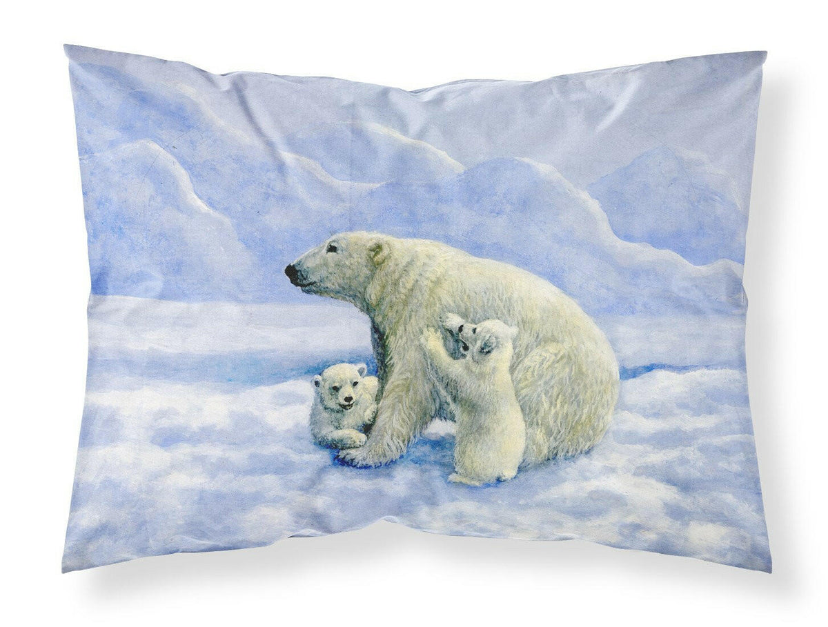 Polar Bears by Daphne Baxter Standard Pillowcase Lightweight Super Soft Easy Care Decorative Artwork Pillowcase, Standard