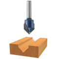 BOSCH 85219MC 90å¡ x 9/16 In. Carbide Tipped V-Groove Bit (Router Bit)