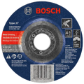 BOSCH GW27M450 4-1/2 In. 1/4 In. 7/8 In. Arbor Type 27 30 Grit Grinding Abrasive Wheel